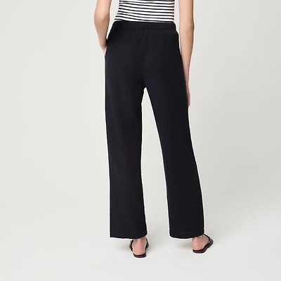 Double-gauze drawstring pant