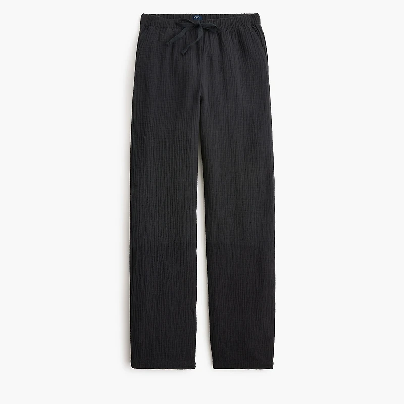 Double-gauze drawstring pant