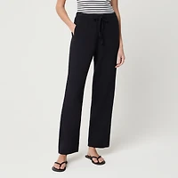 Double-gauze drawstring pant