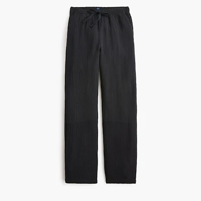Double-gauze drawstring pant