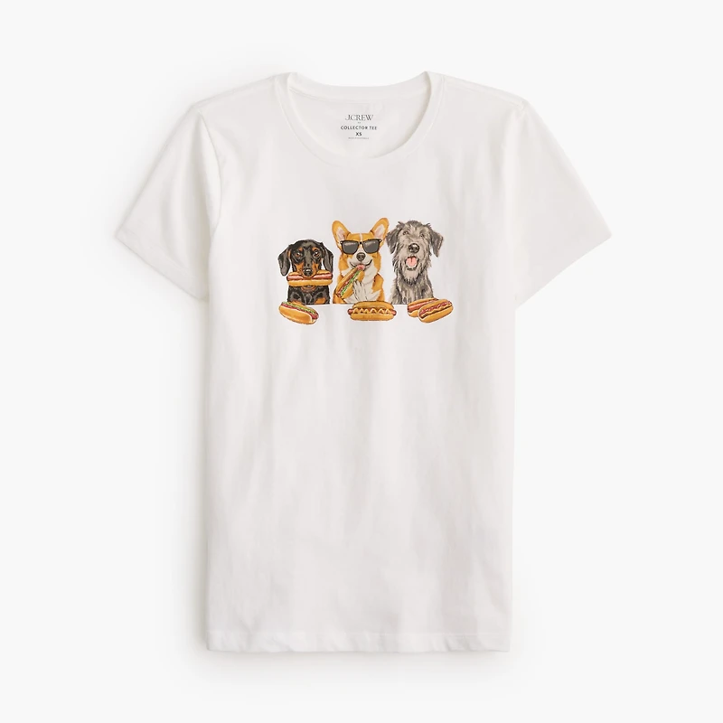 Dog barbecue graphic tee