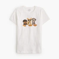 Dog barbecue graphic tee