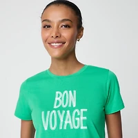 "Bon voyage" graphic tee
