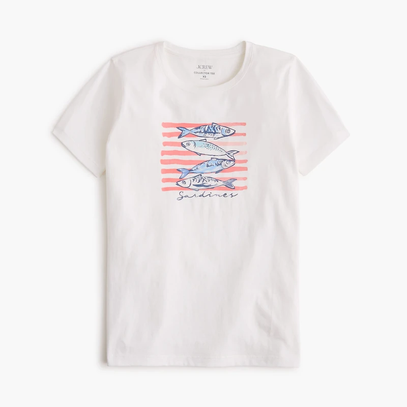 Sardines graphic tee