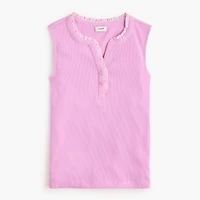 Ruffle-trim tank top