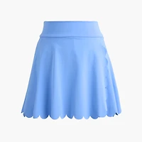 Scallop-trim active skort