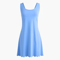 Scallop-trim active dress