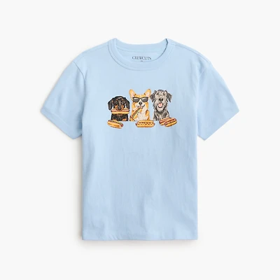 Kids' dog barbecue graphic tee