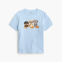 Kids' dog barbecue graphic tee