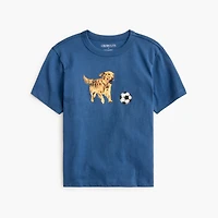 Boys' soccer dogs graphic tee
