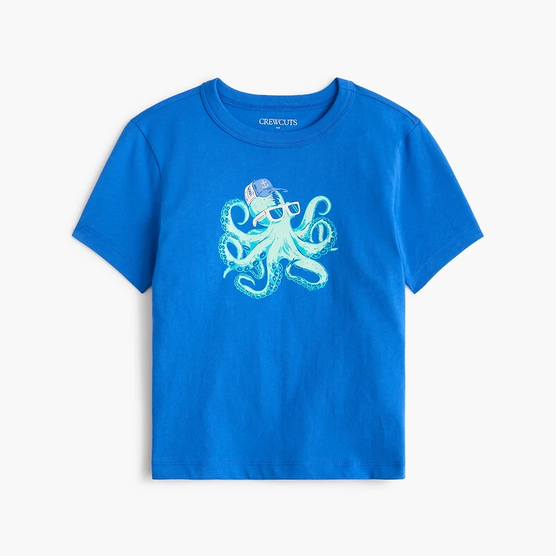 Boys' octopus graphic tee