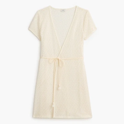 Crochet wrap mini cover-up