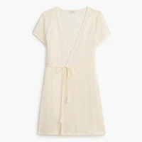 Crochet wrap mini cover-up