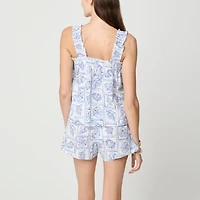 Smocked tank top and short pajama set