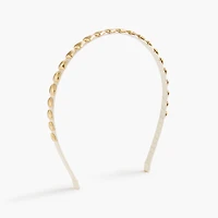 Gold-tone shell headband