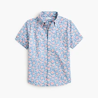 Boys' floral short-sleeve shirt