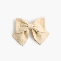 Girls' woven hair bow
