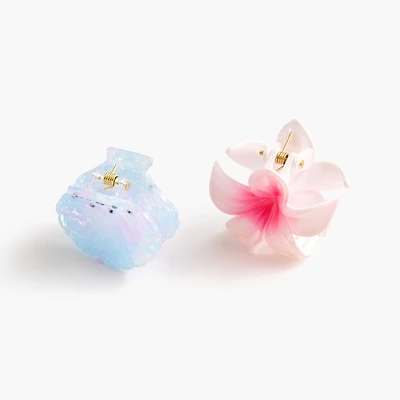 Girls' tropical hair clips two-pack