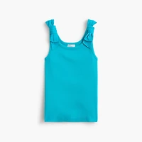 Girls' bow-shoulder tank top