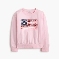 Girls' oar flag sweatshirt