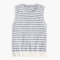 Striped beach sweater-tank