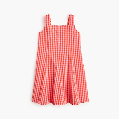 Girls' gingham mini dress
