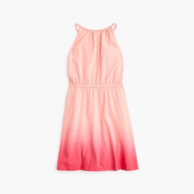 Girls' knit ombré dress
