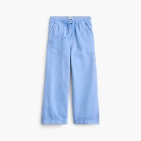 Girls' garment-dyed twill pull-on pant