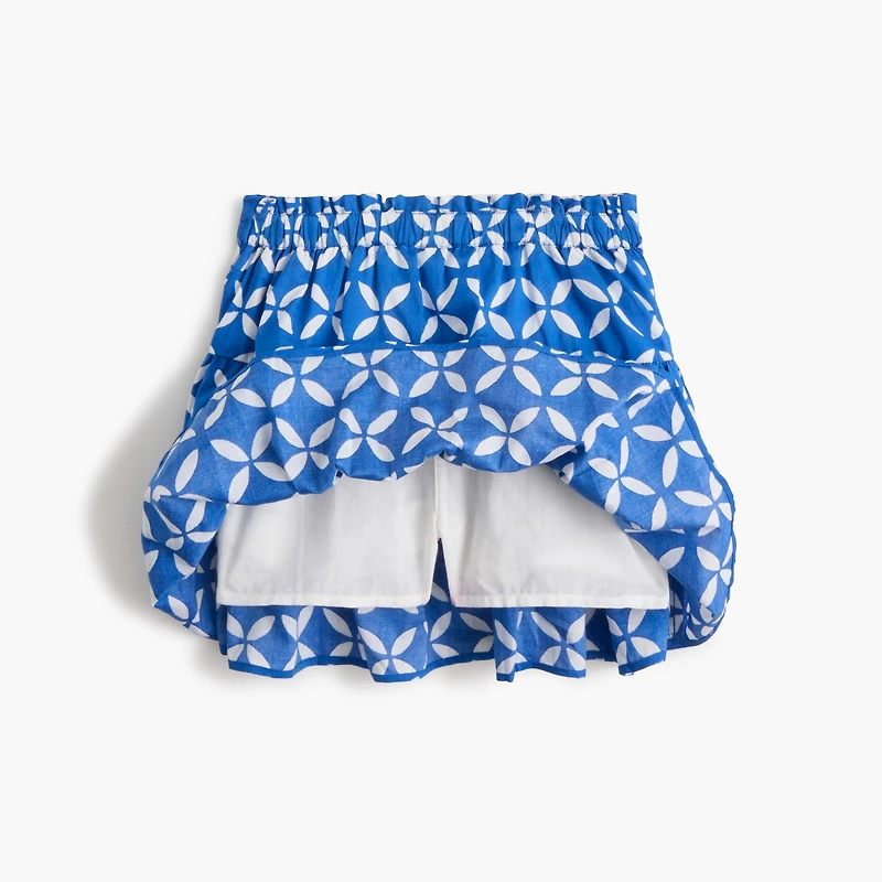 Girls' ruffle skort