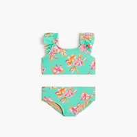 Girls' tropical two-piece bikini set