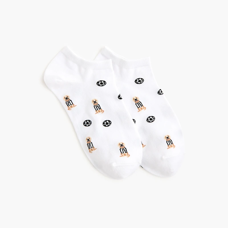 Soccer golden retriever ankle socks