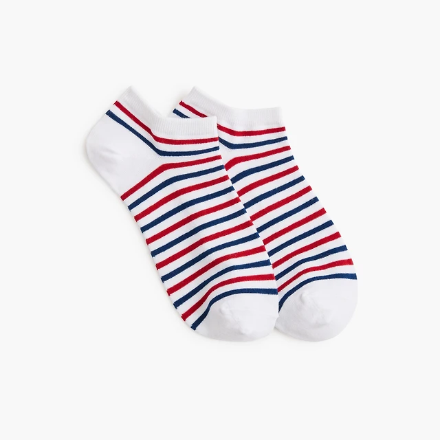 Striped ankle socks