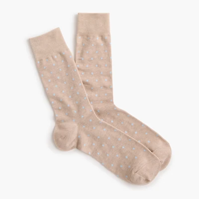 Bird's-eye microdot socks
