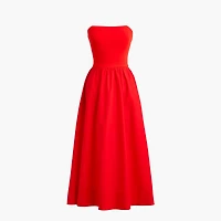 Mixed-media midi dress