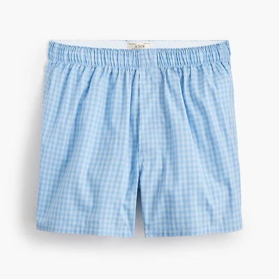 Chambray gingham woven boxers