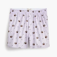 Coffee woven boxers