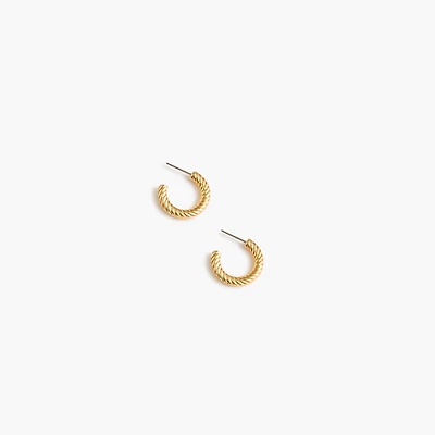 Twisted hoop earrings