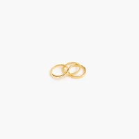 Gold rings set-of-three