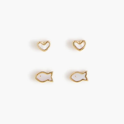 Fish earrings set-of-two