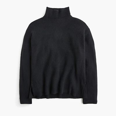 Mockneck sweater extra-soft yarn