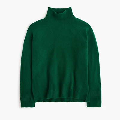 Mockneck sweater extra-soft yarn