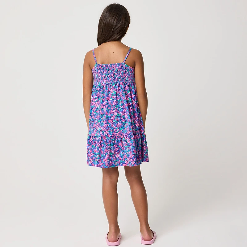 Girls' tropical dress