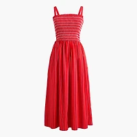 Smocked midi dress