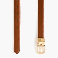 Leather reversible belt