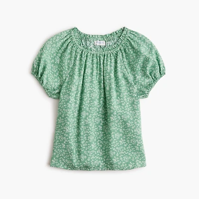Girls' ditsy floral top