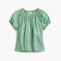 Girls' ditsy floral top