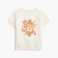 Girls' fall flowers graphic tee