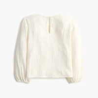 Girls' long-sleeve gauze top