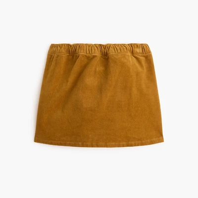 Girls' corduroy wrap skirt