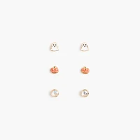 Girls' Halloween earrings set-of-three